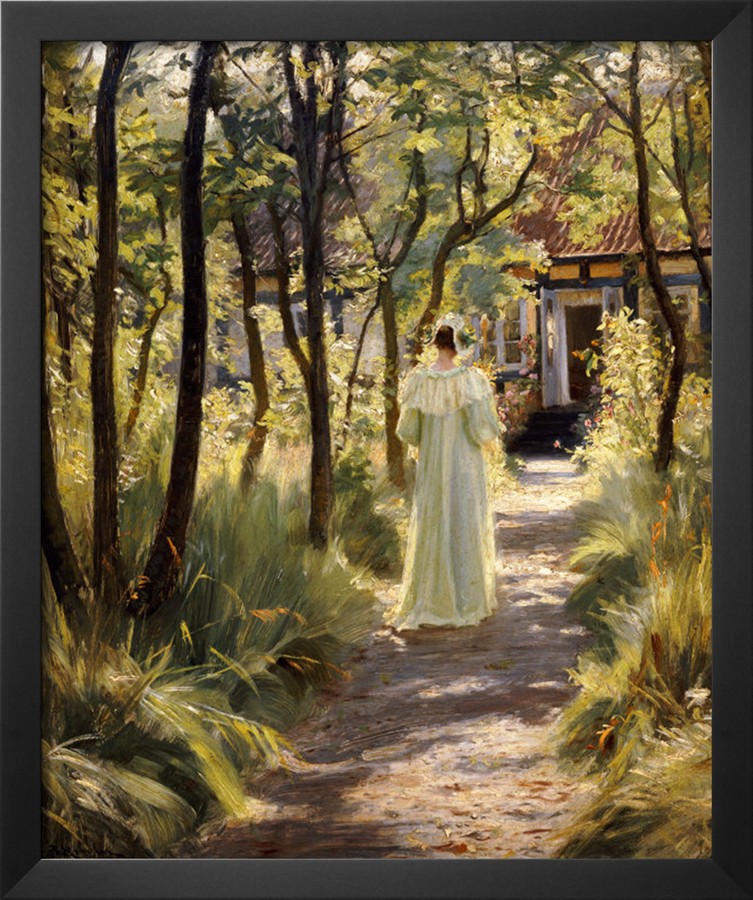 Marie in the Garden, 1895 - Peder Severin Kroyer Painting On Canvas